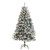 6' Pre-Lit Flocked Rock Spruce Artificial Christmas Tree, Warm Clear LED Lights - IMAGE 1