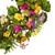 Mixed Floral Artificial Spring Wreath - 22" - Yellow and Pink - IMAGE 3
