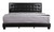 Button Tufted Full Panel Bed - 78" - Black - IMAGE 1