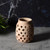 Diamond Cut Out Solid Terracotta Vase - 7" - Brown - IMAGE 5