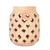 Diamond Cut Out Solid Terracotta Vase - 7" - Brown - IMAGE 6