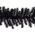 Pre-Lit Black Crystal Pine Artificial Halloween Garland - 9' x 12" - LED Purple