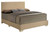 Faux Leather Upholstered Panel Queen Bed - 86" - Beige - IMAGE 3