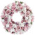 Wooden Floral Artificial Spring Wreath with Berries - 13.5" - Pink and White - IMAGE 2