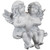 Sitting Boy and Girl Cherubs with Heart Statue - 6.75" - IMAGE 4