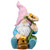 LED Solar Lighted Sunflower Gnome Outdoor Garden Statue - 8.5" - IMAGE 2