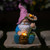 LED Solar Lighted Sunflower Gnome Outdoor Garden Statue - 8.5" - IMAGE 3