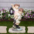 LED Solar Lighted Boy and Girl with Lantern Outdoor Garden Statue - 19.5" - IMAGE 1