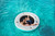 Inflatable Circular Mesh Dock - 8' - Blue and White - IMAGE 1