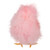 Furry Chicks Easter Figurines - 3.25" - Pink - Set of 3