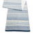 Striped Rectangular Table Runner - 72" - Blue and White - IMAGE 1