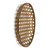 Large Round Geometric Woven Bamboo Tray - 26" - Brown - IMAGE 3