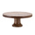 Geometric Round Mango Wood Pedestal Tray - 10.5" - Brown - IMAGE 2