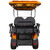 4 Passenger Electric Golf Cart with Roof - Orange/Black - IMAGE 6