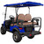 4 Passenger Electric Golf Cart with Roof - Blue/Brown - IMAGE 5