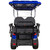 4 Passenger Electric Golf Cart with Roof - Blue/Black - IMAGE 6
