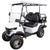 4 Passenger Electric Golf Cart with Roof - White/Black - IMAGE 3