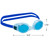 Adult and Youth Silicone Fitness Swimming Goggles - Blue - IMAGE 5
