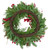 Cedar, Pine and Red Berries Artificial Christmas Wreath - 28" - Unlit