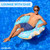 Inflatable Donut Swimming Pool Ring - 42" - Blue - IMAGE 3