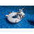Inflatable LOL Goat Swimming Pool Ring - 56" - Gray - IMAGE 1