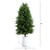 Cedar Artificial Tree with White Grooved Planter - 3' - IMAGE 3