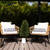 Cedar Artificial Tree with White Grooved Planter - 3' - IMAGE 5