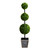 LED Lighted Triple Boxwood Ball Artificial Potted Topiary Tree - 3.75' - Clear - IMAGE 5