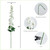 Delphinium Blossom Artificial Floral Stem Sprays - 39" - White - Set of 3 - IMAGE 6
