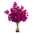 Bougainvillea Floral Artificial Arrangement with Glass Vase - 30" - Pink - IMAGE 2