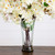 Bougainvillea Artificial  Floral Arrangement with Glass Vase - 30" - White - IMAGE 5