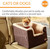 Bucket Booster Rectangle Pet Car Seat - Small - Chocolate and Tan - IMAGE 2