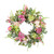 Dogwood and Hydrangea Artificial Floral Spring Wreath - 26" - Pink and White - IMAGE 2