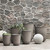 Stripe Glazed Planter Pots - 19.5" - Brown - Set of 3 - IMAGE 2