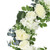 Peony Hydrangea and Rose Floral Artificial Spring Wreath - 26" - White - IMAGE 4
