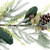 Lightly Flocked Mixed Pine and Magnolia Artificial Christmas Garland - 5.75' x 8" - Unlit - IMAGE 5