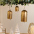 Hammered Iron Dome Bells Christmas Decorations -  Set of 3 - IMAGE 3
