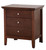 3-Drawer Wooden Rectangular Nightstand - 26" - Brown - IMAGE 5