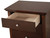 3-Drawer Wooden Rectangular Nightstand - 26" - Brown - IMAGE 6