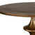 Solid Curved End Accent Table - 23.5" - Antique Brass Finish - IMAGE 3