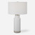 Handcrafted Ceramic Table Lamp with Drum Shade - 28" - IMAGE 2