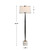 Channeled Base Floor Lamp with White Tapered Drum Shade - 65.75" - Black - IMAGE 3