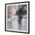 Abstract Square Framed Wall Art - 42.75" X 42.75" - Gray and Black - IMAGE 3
