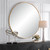 Large Round Wall Mirror - 60" - Gold - IMAGE 4