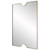 Ticket Shaped Rectangular Framed Wall Mirror - 35.5" - Gold - IMAGE 5