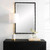 Rectangular Framed Wall Mirror with Screw Caps - 35.75" - Matte Black - IMAGE 1