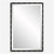 Rectangular Framed Wall Mirror with Screw Caps - 35.75" - Matte Black - IMAGE 2