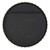 Round Framed Wall Mirror with Tapered Pegs - 37.25" - Matte Black