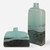 Two-Toned Glass Vases - 14" - Aqua and Black - Set of 2 - IMAGE 2