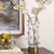 Sphere Ball Cylindrical Glass Vase - 15" - Clear and Brass Finish - IMAGE 1